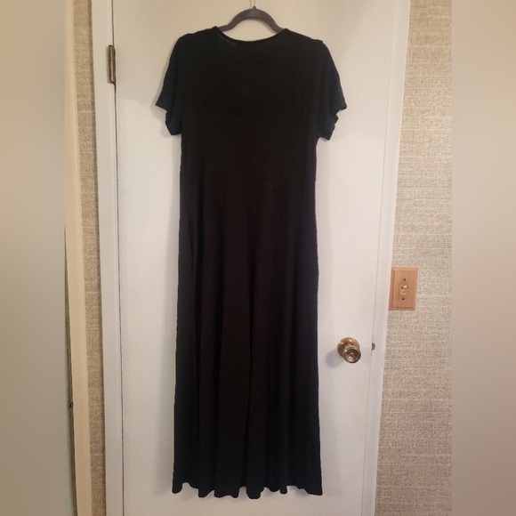 Black Three Bird Nest Wide Leg Jumpsuit - Picture 2 of 3